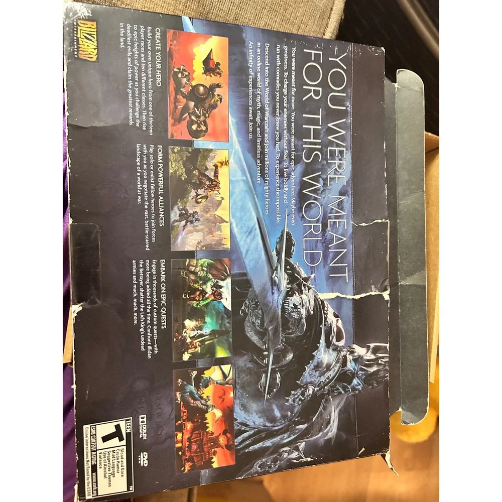 World of Warcraft PC Mac Blizzard Entertainment Retail Box with Guides Discs